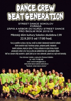 Zápis a nábor do kurzu street dance - Dance Crew Beat Generation