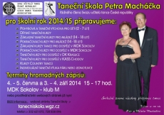 Zápis do tanečních kurzů TŠ Petra Macháčka