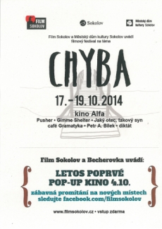 Film Sokolov  - filmový seminář na téma: Chyba